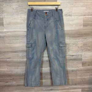 Anthropologie Light Blue Ankle Cargo Jeans